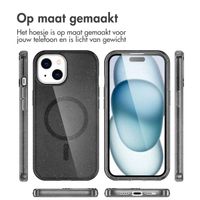 imoshion Sparkle Backcover met MagSafe Apple iPhone 15 - Glitter Zwart