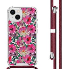 imoshion Design hoesje met koord Apple iPhone 13 - Flower Water