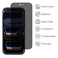 Accezz Tempered Glass Privacy Screen protector Apple iPhone 18 Pro