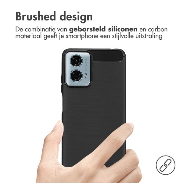 imoshion Brushed Backcover Motorola Moto G04 / G24 - Zwart