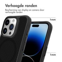 imoshion Rugged Hybrid Carbon Case met MagSafe Apple iPhone 15 Pro Max - Zwart