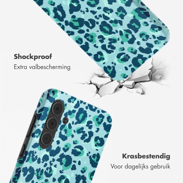 Selencia Vivid Backcover Samsung Galaxy A55 - Wild Spots Light Blue