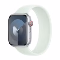 Apple Siliconen solobandje Apple Watch Series 1 - 9 / SE (38/40/41 mm) | Series 10 / 11 (42 mm) - Maat 7 - Soft Mint