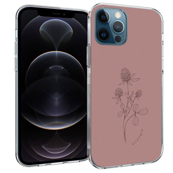 imoshion Design hoesje iPhone 12 (Pro) - Floral Pink