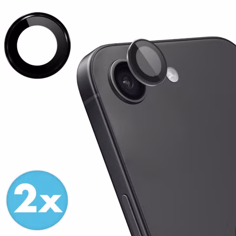imoshion 2 Pack Camera lens protector Apple iPhone 16e - Zwart