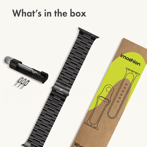 imoshion Steel strap Apple Watch | 44/45/46/49 mm - Black