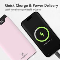 imoshion Powerbank - 10.000 mAh - Quick Charge en Power Delivery - Roze