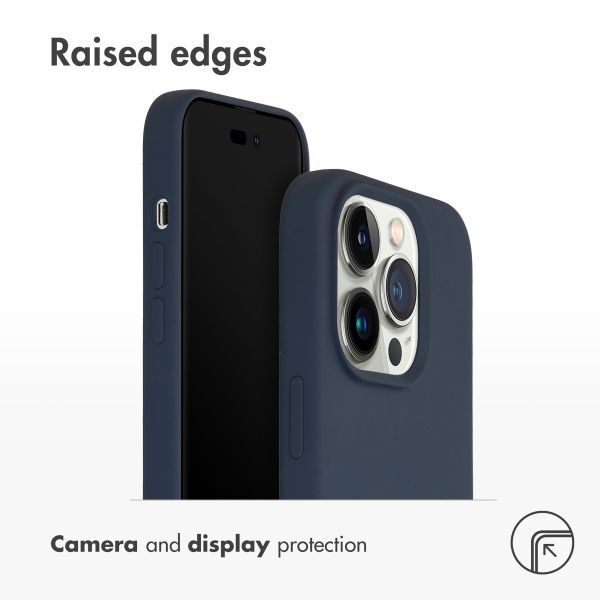 Accezz Liquid Silicone Back Cover Apple iPhone 14 Pro - Dark Blue