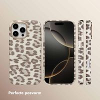 Selencia Sabi Backcover Panterprint met MagSafe Apple iPhone 16 Pro Max - Soft Ivory