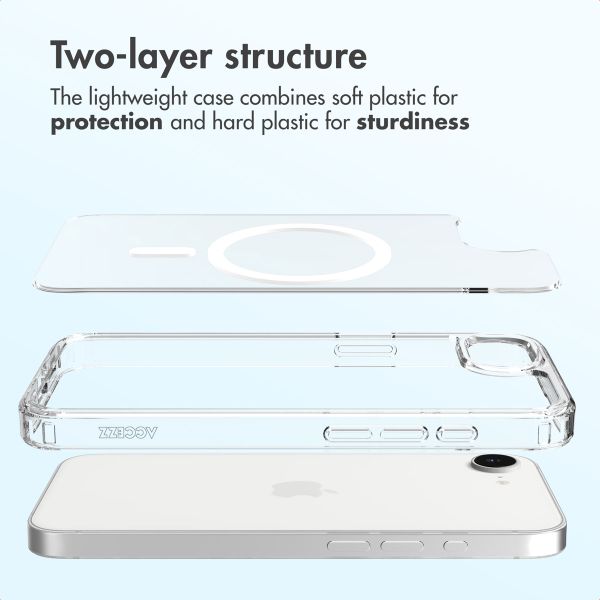 Accezz Xtreme Impact Back Cover with MagSafe Apple iPhone 17e / 16e - Transparent