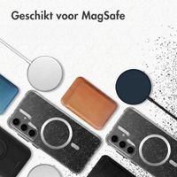 imoshion Clear Glitter Backcover met MagSafe Samsung Galaxy S24 - Zilver