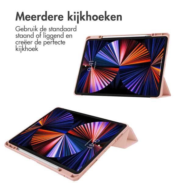 imoshion Trifold Hardcase Bookcase Apple iPad Pro 12.9 (2018/2020/2021/2022) - Roze