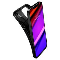 Spigen Rugged Armor Backcover iPhone 12 (Pro) - Zwart