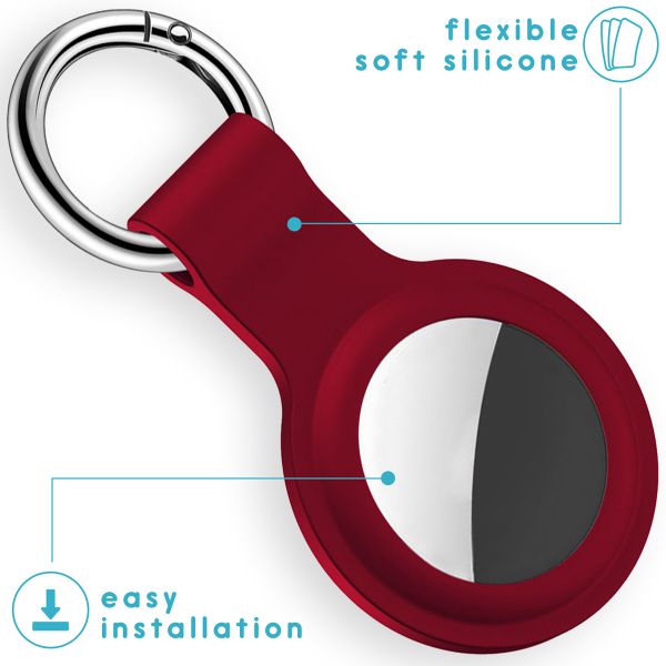 imoshion Liquid Silicone Keychain Case Apple AirTag - Rood