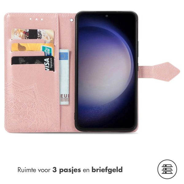 imoshion Mandala Bookcase Samsung Galaxy S23 FE - Rosé Goud
