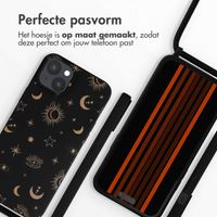 imoshion Siliconen design hoesje met koord Apple iPhone 15 Plus - Sky Black