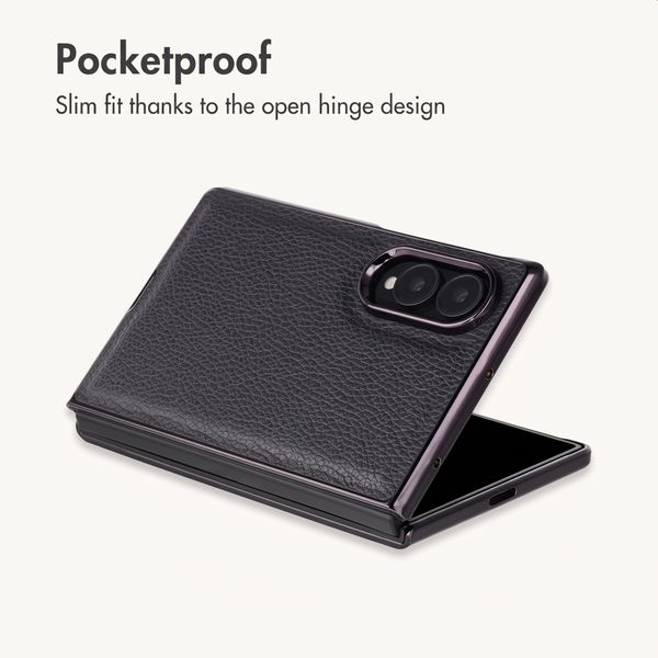 imoshion Faux Leather Case Samsung Galaxy Z Fold 8 - Black