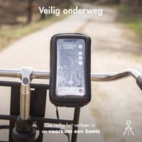 imoshion Telefoonhouder fiets - Universeel - Met hoes - Zwart