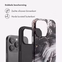 Selencia Vivid Backcover Apple iPhone 14 Pro Max - Chic Marble Black