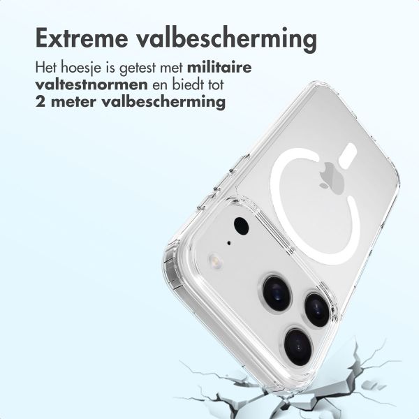 Accezz Xtreme Impact Backcover met MagSafe Apple iPhone 17 Pro - Transparant