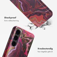 Selencia Vivid Tough Backcover Samsung Galaxy S24 - Marble Purple