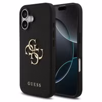 Guess Big 4G Logo Backcover Grained Apple iPhone 17 - Zwart