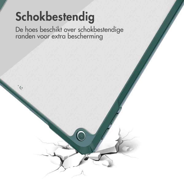 imoshion Trifold Hardcase Bookcase Apple iPad 9 (2021) 10.2 inch / iPad 8 (2020) 10.2 inch / iPad 7 (2019) 10.2 inch - Groen
