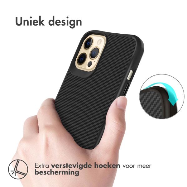 imoshion Rugged Hybrid Carbon Case Apple iPhone 12 Pro Max - Zwart