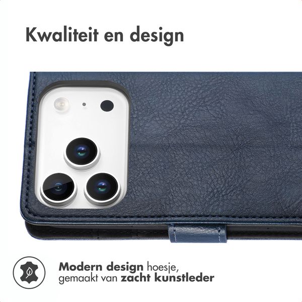 imoshion Luxe Bookcase Apple iPhone 18 Pro / 17 Pro - Donkerblauw