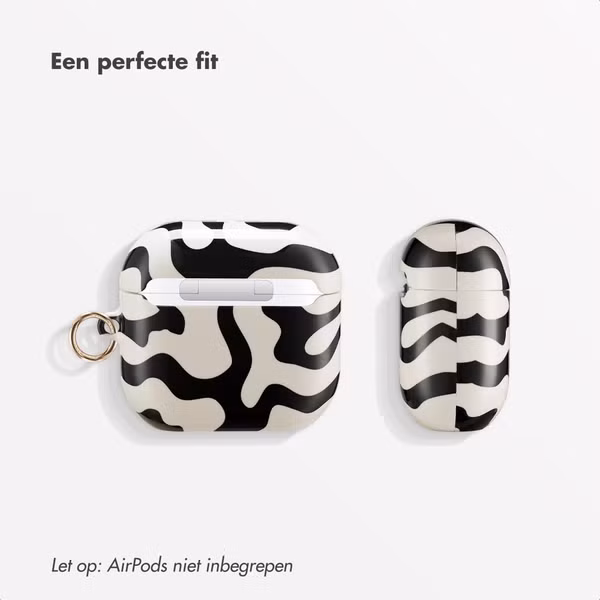 Selencia Vivid Case Apple AirPods 4 - Art Wave Black