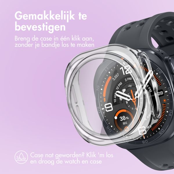 imoshion Full Cover Hardcase Samsung Galaxy Watch Ultra 2 (2026) - Transparant
