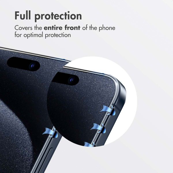 Accezz Tempered Glass Screen Protector + Applicator Apple iPhone 15 Pro Max