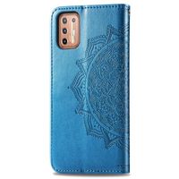 Mandala Bookcase Motorola Moto G9 Plus - Turquoise