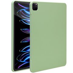 Accezz Liquid Silicone Backcover met penhouder Apple iPad Pro 12.9 (2022) / Pro 12.9 (2021) / Pro 12.9 (2020) - Lichtgroen
