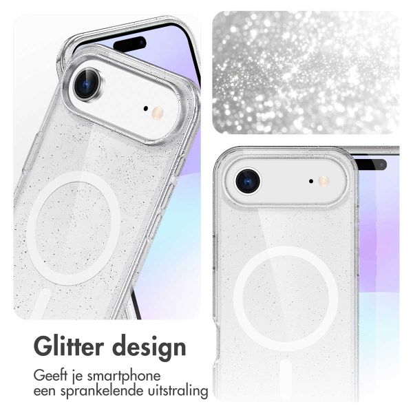 imoshion Sparkle Backcover met MagSafe Apple iPhone Air - Transparant