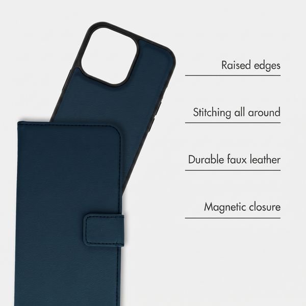 imoshion Detachable 2-in-1 Luxury Bookcase Apple iPhone 13 Pro - Blue