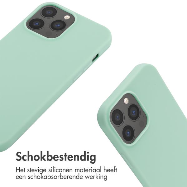 imoshion Siliconen hoesje met koord iPhone 13 Pro Max - Mintgroen