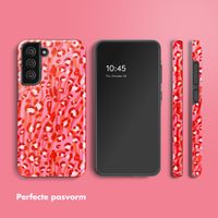 Selencia Vivid Tough Backcover Samsung Galaxy S21 FE - Wild Spots Lipstick