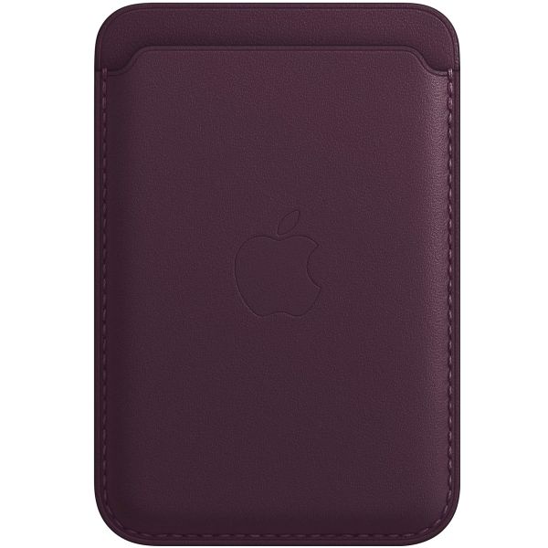 Apple Leather Wallet MagSafe (Apple Wallet 1st generation) - Dark Cherry