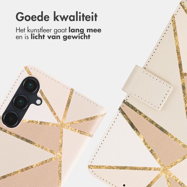 imoshion Design Bookcase Samsung Galaxy A55 - Beige Graphic