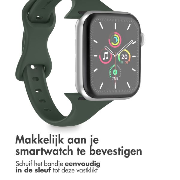 imoshion Slim siliconen bandje Apple Watch Series 1 t/m 9 / SE (38/40/41 mm) | Series 10 / 11 (42 mm) - Olive Green