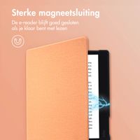 imoshion Canvas Sleepcover Bookcase Kobo Elipsa 2E - Peach