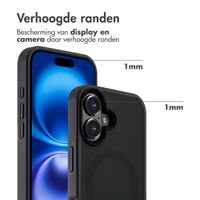 Accezz Rugged Frosted MagSafe Backcover Apple iPhone 16 - Zwart