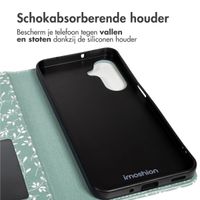 imoshion Design Bookcase Samsung Galaxy A17 - Smoke Green Flowers