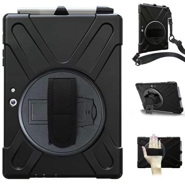 Accezz Full Protective backcover met strap Samsung Galaxy Tab Active 5 Pro / 4 Pro - Zwart