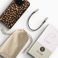 Selencia Nova Real Leather Back Cover with Card Holder Apple iPhone 16 Pro - Fawn Chic