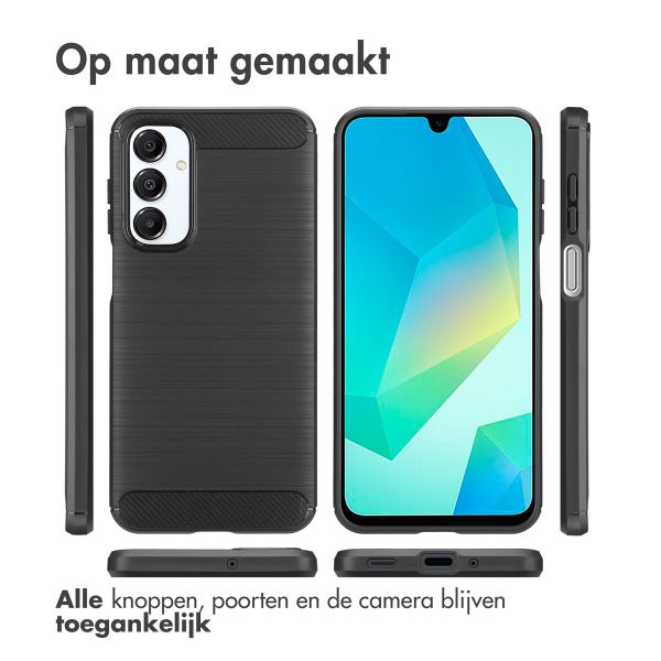 imoshion Brushed Backcover Samsung Galaxy A16 - Zwart