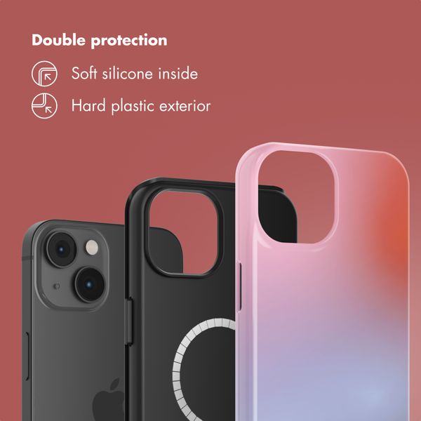 Selencia Vivid Back Cover with MagSafe Apple iPhone 14 - Gradient Soft Blush