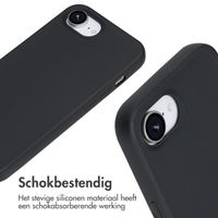 imoshion Siliconen hoesje met koord iPhone 16e - Zwart