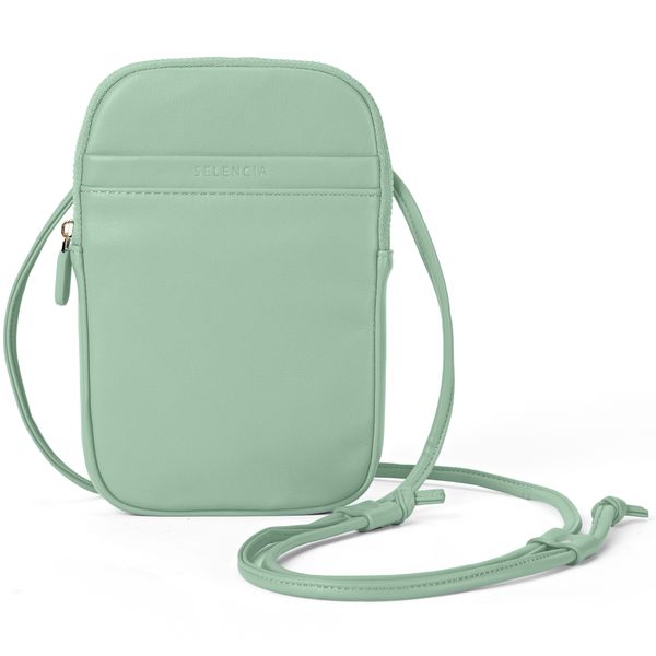 Selencia Telefoontasje Crossbody Sports - Kunstleer - Mintgroen